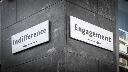 Street Sign to Engagement versus Indifference
