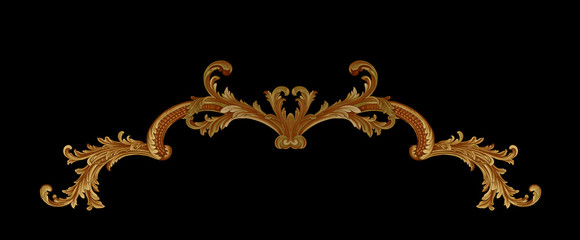 Decorative elegant luxury design.Vintage elements in baroque, rococo style.Design for cover, fabric, textile, wrapping paper .