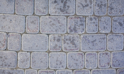 Stone blocks made of stone. City with stone pavement