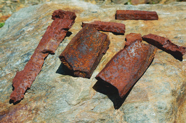 Remains of first world war weapons - Mount Adamello, Italy 