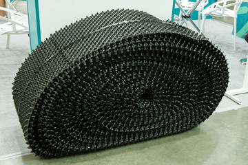 Black plastic cassettes for in-line production of mechanical grafts and seedling cabinets. Growing...
