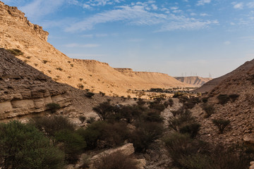 The Sha'ib Luha valley south of Riyadh, Saudi Arabia