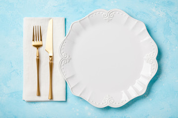 Retro style holiday table setting