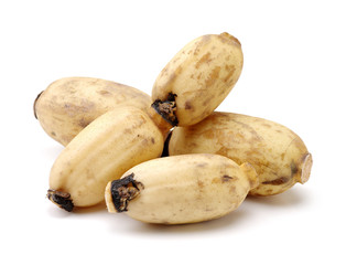 Lotus root on the white background