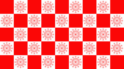 Christmas background. Red background. White snowflakes. Red snowflakes. Merry Christmas and happy New year.