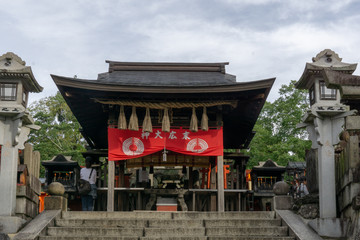 Ancient shrine at the top of Fushimi Inari Taisha (Kami-no-Yashiro)