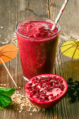 Stockholm, Sweden A smoothie with blueberry.