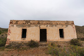 old house next to the old national road 324 Spain