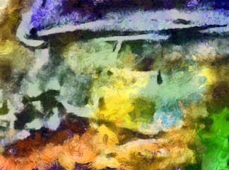 Art texture, creative oil background, striped and splashes, concrete simple original grunge backdrop, dry textured oil paint, template for cards, banners and prints designed.