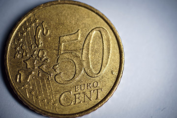 coin on white background