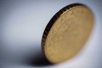 euro coin isolated on white background