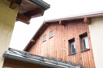 comelico, belluno, 10/19/2019 , Terme delle Dolomiti, abandoned structure of the local Thermae.