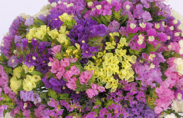 A bouquet of colorful wild flowers