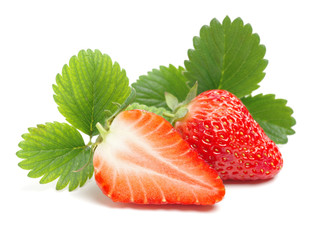 strawberry isolated over white background