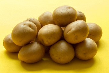 Fresh organic potatoes