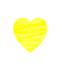 heart yellow valentine's day love abstract