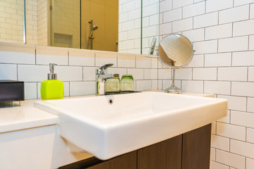 Water faucet and sink decoration interior