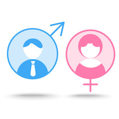 Gender symbol icons