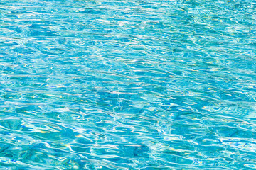 Abstract and surface pool water reflect with sun light background