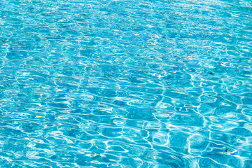 Abstract and surface pool water reflect with sun light background