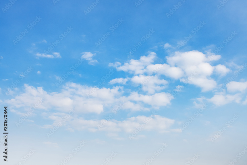 Wall mural blue sky with white cloud landscape background