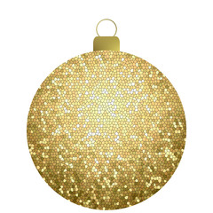 Goldene Christbaumkugel