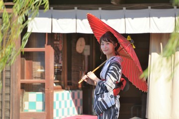 浴衣女性