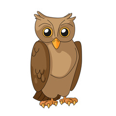 Cute owl vector