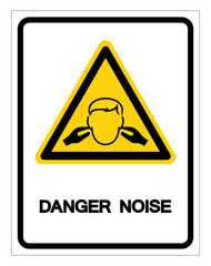Danger Noise Symbol, Vector Illustration, Isolate On White Background Label. EPS10