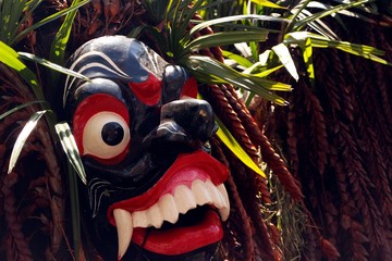 Devil mask in a parade