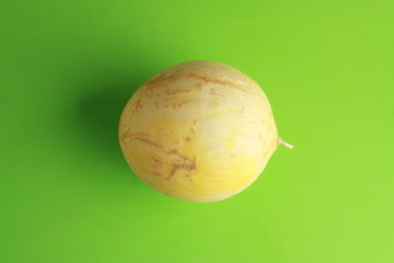 delicious melon grown in Spain on colorful background