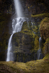 Fototapeta na wymiar Bjarnarfoss Waterfall in the Snaefellsnes Peninsula, Iceland