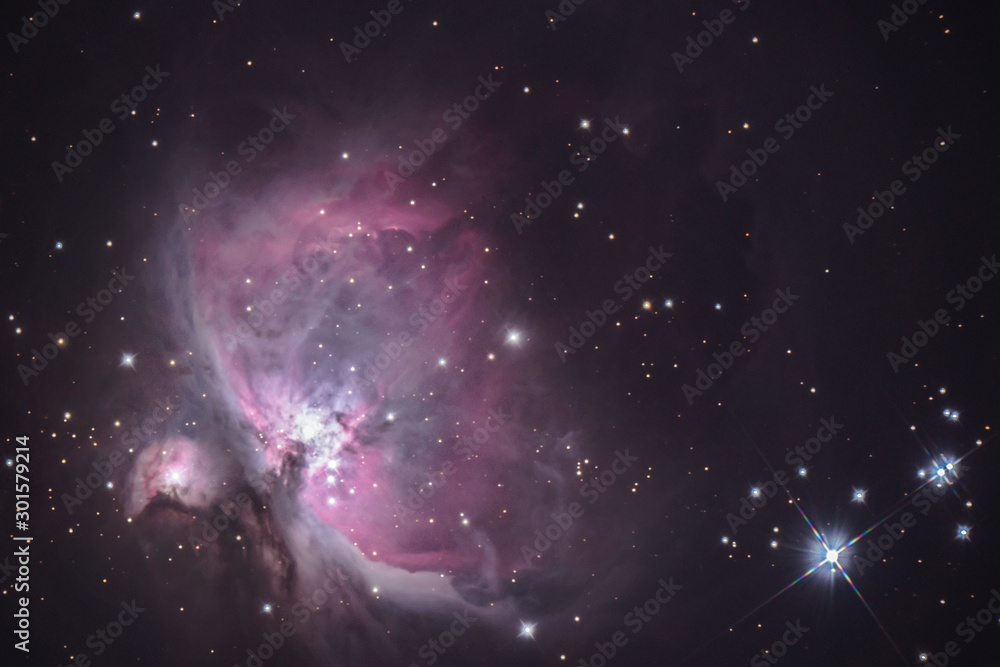 Wall mural the great nebula m42 in the constellation of orion is our closest star forming region located at a d