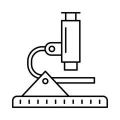 icon set for microscope ,  research  and zoom