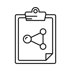 icon set for clipboard  , molecule  and structure
