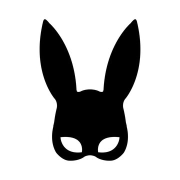 Carnival mask icon, logo isolated on white background