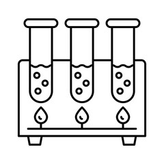 icon set for burner  , fire  and experiment