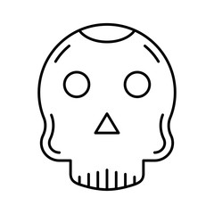 icon set for skeleton  , face  and lab