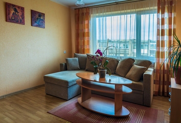 Interior of typical soviet style apartment