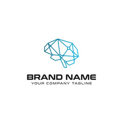 Fototapeta premium Brain Technology Logo design vector
