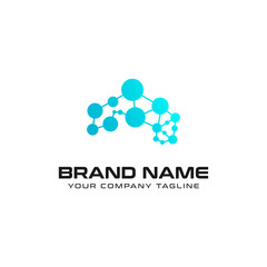 Brain Technology Logo design vector