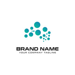 Brain Technology Logo design vector