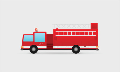 Red Fire Truck Illustration