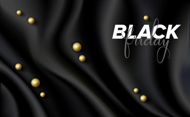 Obraz premium Black Friday Sale Web Banner Design Template. Advertising poster. Modern Vector illustration.