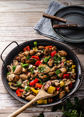 Stir fry chicken