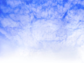 Color sky with clouds as background