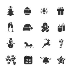 Vector set of Christmas icons.
