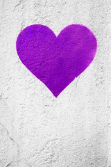 Purple urban Heart