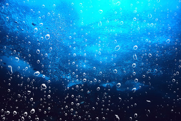 background underwater air bubbles reef / abstract sea background, diving, nature, ocean