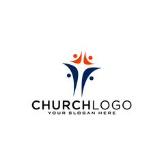 Church vector logo symbol graphic abstract template